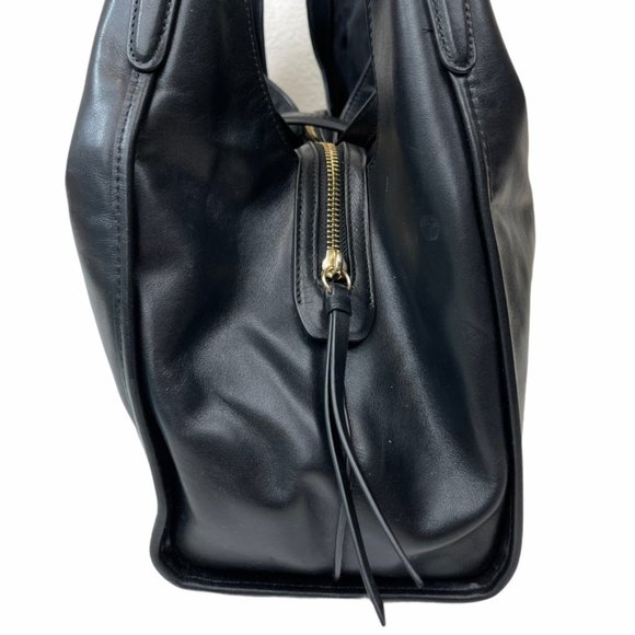 Coach Black Shoulder Bag with Gold Accents - Picture 9 of 15